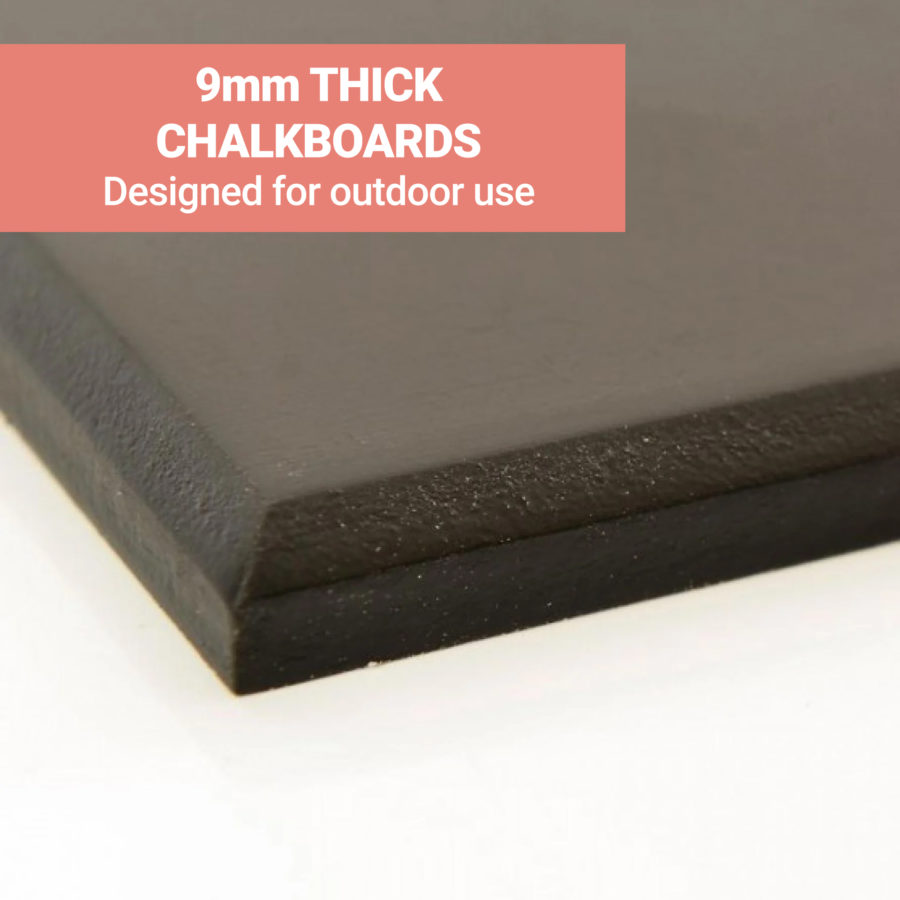 Outside Chalkboard Inserts - 9mm Thickness