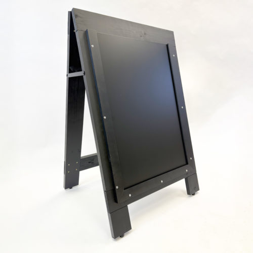 A1 Black Rustic Reversible w chalkboard A1 Black Rustic Reversible with a plain chalkboard insert