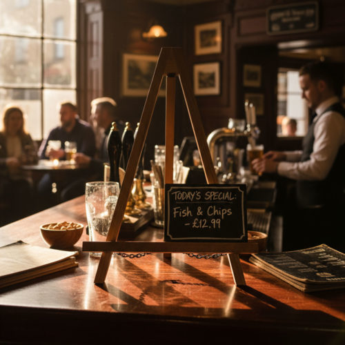 A2 Wooden Easel in pub A2 Wooden Easel in pub
