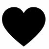 A heart-shaped chalkboard that can be written on with chalkpen