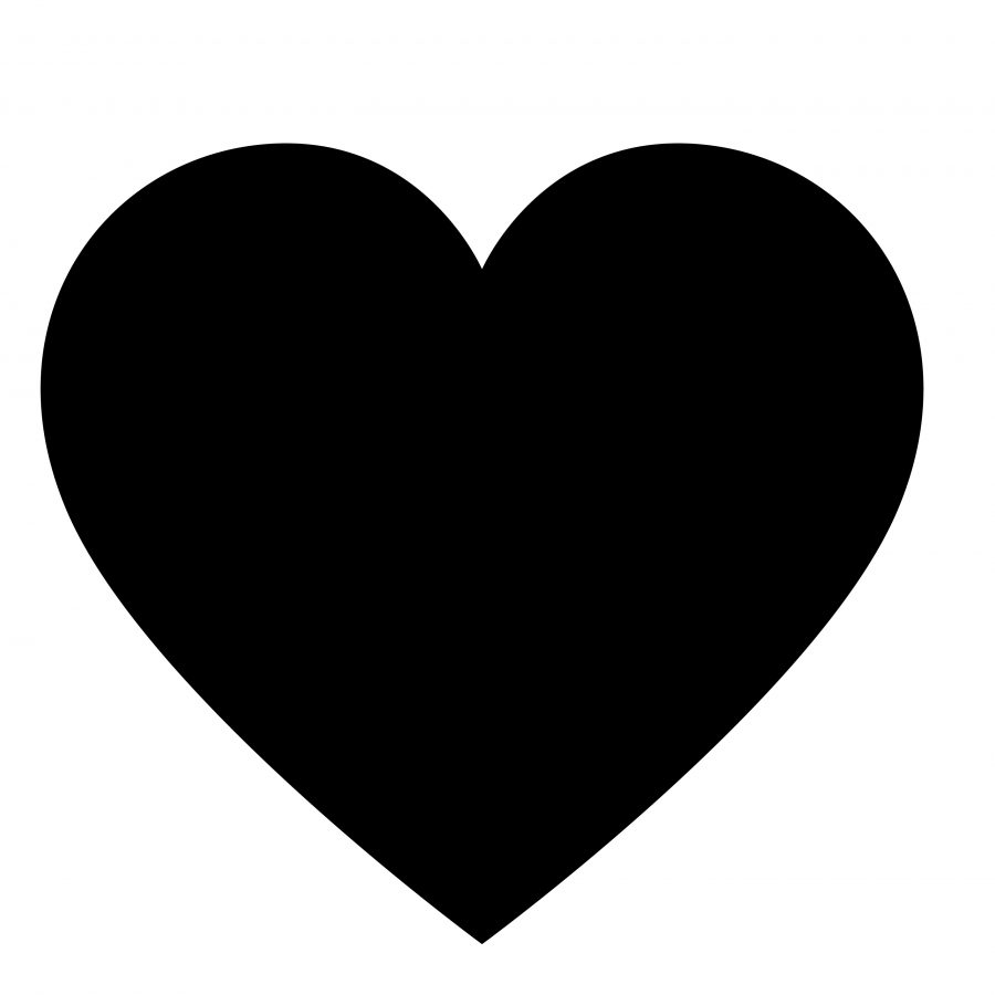 A heart-shaped chalkboard that can be written on with chalkpen