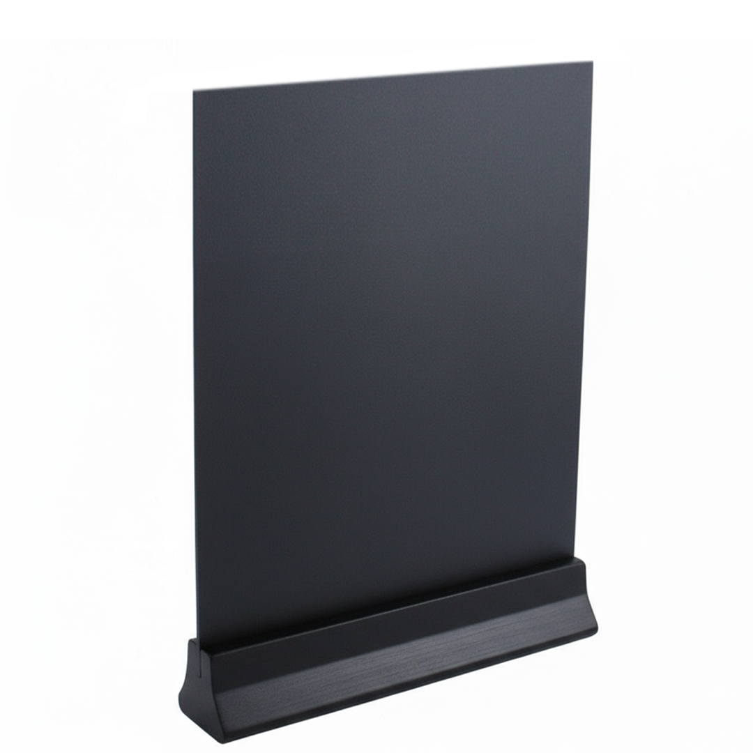 Straight Edge Table Talker Chalkboards – Black Base