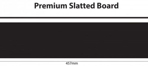 A spare chalkboard slat used with the premium slatted board product