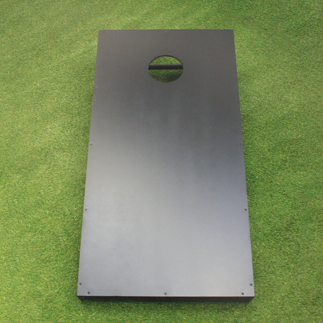 Wooden Cornhole Board Game finished in black