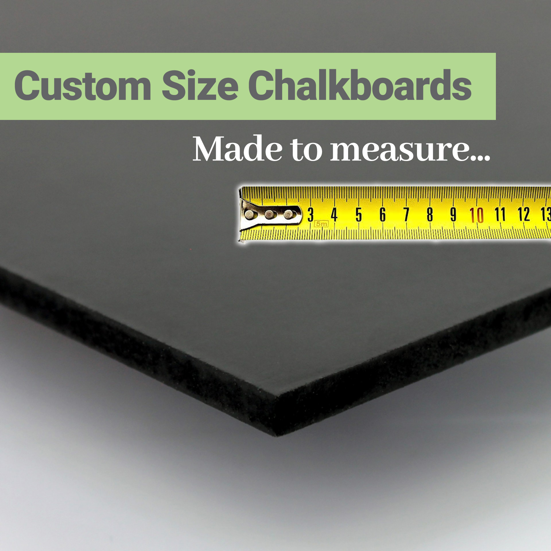 Custome Chalkboard Tile Custom size wooden chalkboard made to measure by Majisign UK
