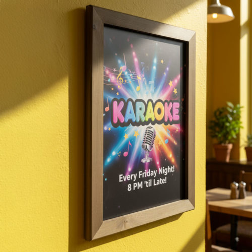 Dark Oak Poster Frame Karaoke Dark Oak Poster Frame Karaoke