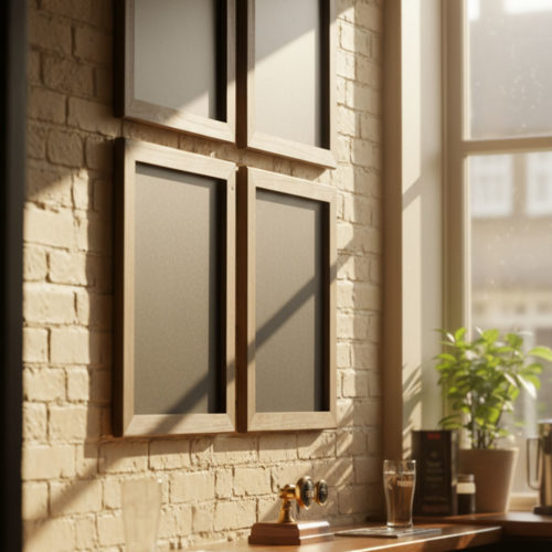 Dark Oak Poster Frame Multiple on wall Dark Oak Poster Frame Multiple on wall