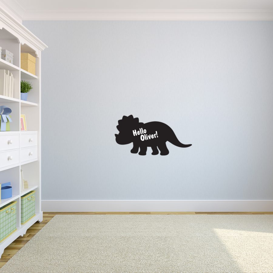Dinosaur shaped chalkboard