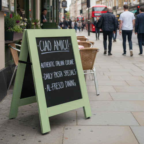High Street Wooden A-Board