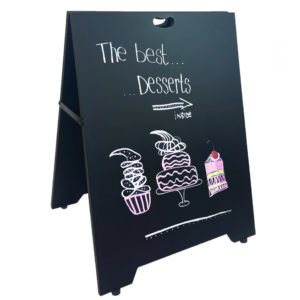 chalkboard a-board