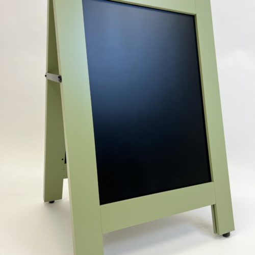Highstreet A Board Country Green Visual 1 Highstreet A-Board - finished in Country Green, with plain chalkboard