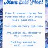 A poster promoting mothers day
