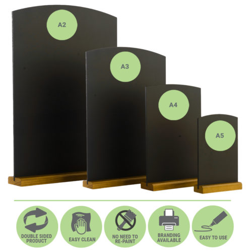 Table Top Chalkboards - Premium