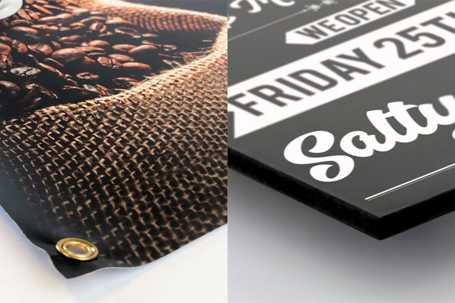 Printing Image Printed board and vinyl example prints
