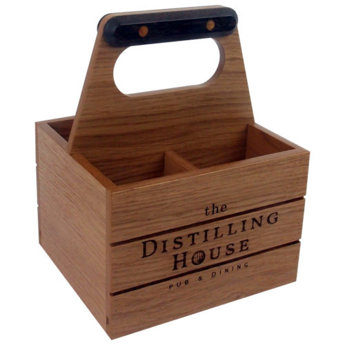 Rustic Trug - Rustic Wooden Trug bottle Holder