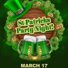 A poster advertising St. Patricks day
