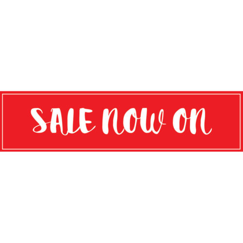 Sales Banner Designs 03 Banner design, showing 'Sale Now On', red background - white writing