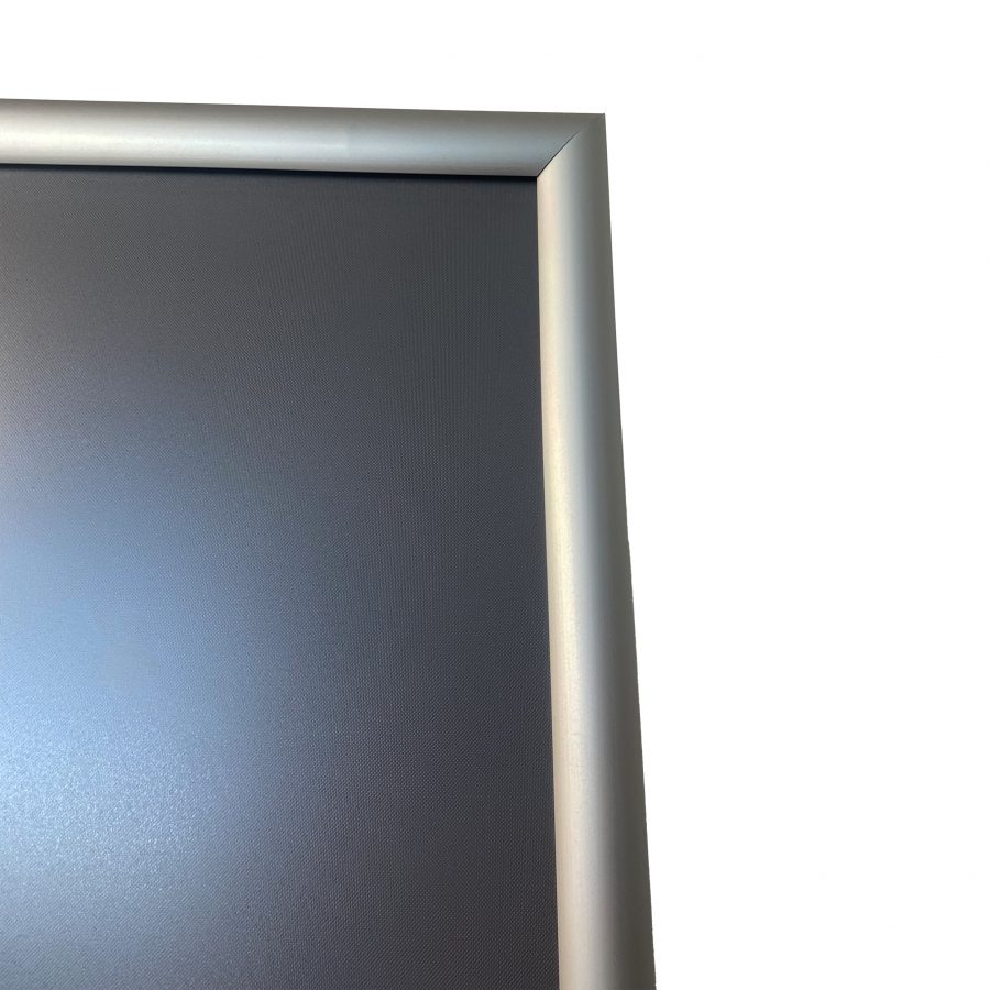 Close up of a silver frame snap frame