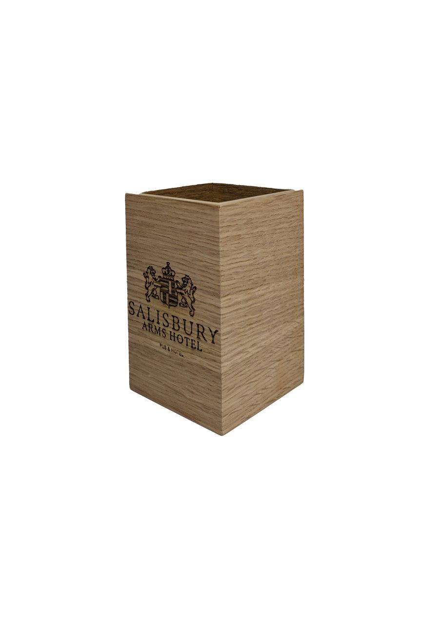 Wooden Cutlery Cube CH03 Pencil pots cutlery pot storage pot desktop pot wooden pot display pot shop decor