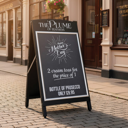 Premium Black Wooden A-Boards