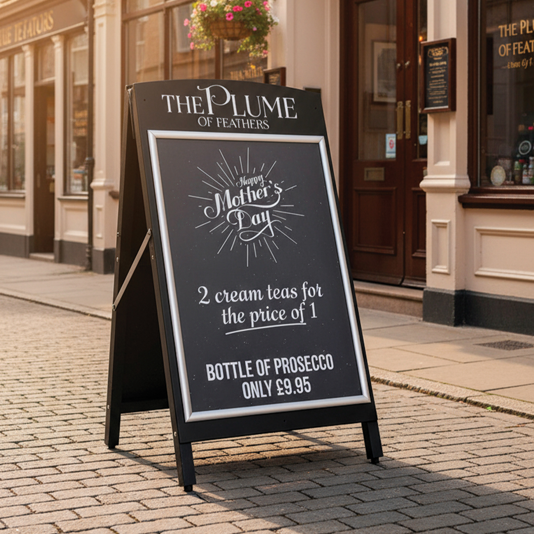 a1 premium Premium Black Wooden A-Boards