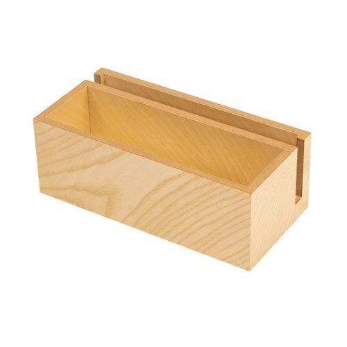 Bistro condiment wooden box holder