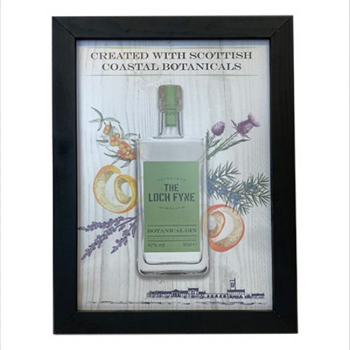Black sliding poster frame for displaying posters on walls