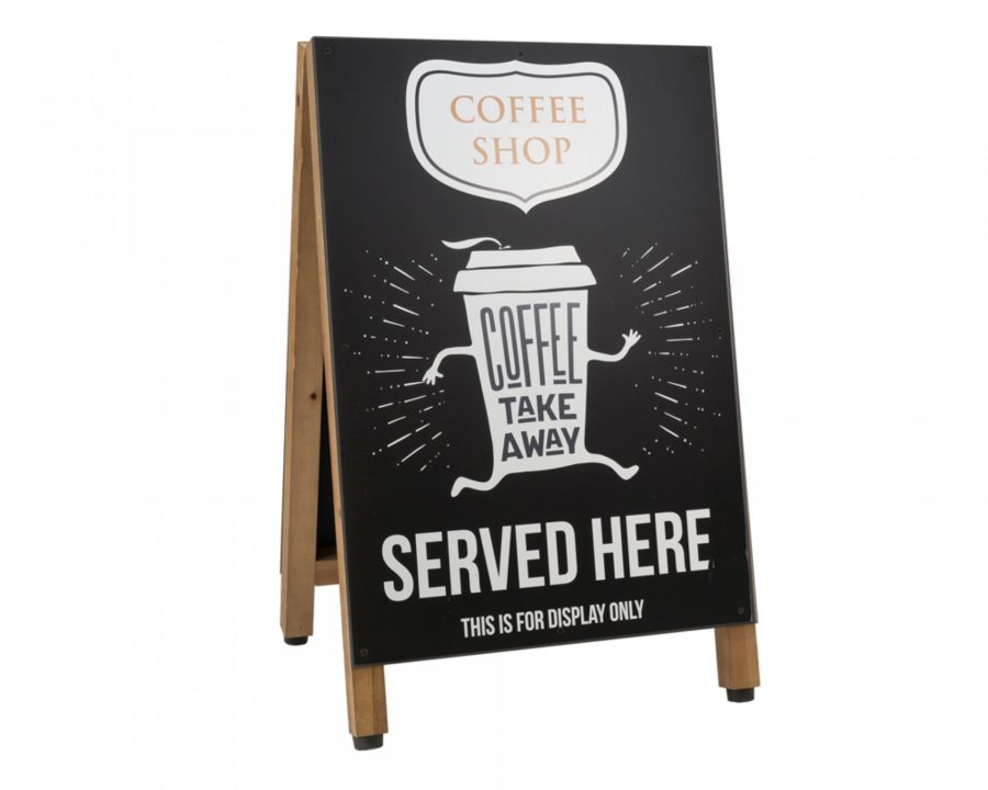 Chalkboard Pavement Sign with Sturdy Wooden Frame