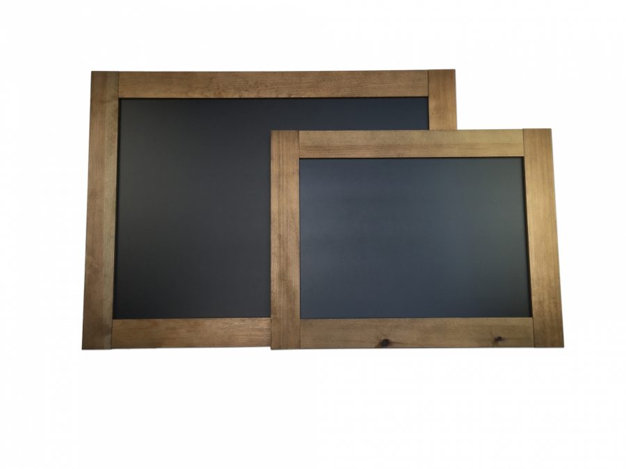 Chalkboard framed in chunky solid wood