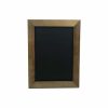 A wooden frame for displaying posters with clear from and dark wood frame