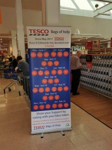 designed printed pop up banner for tesco
