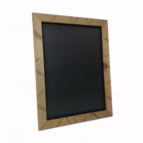A wooden poster frame for displaying posters with a distressed finish