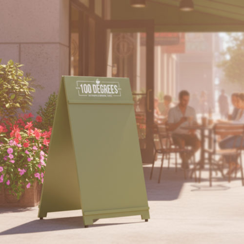 Pavement sign for commercial and small businesses