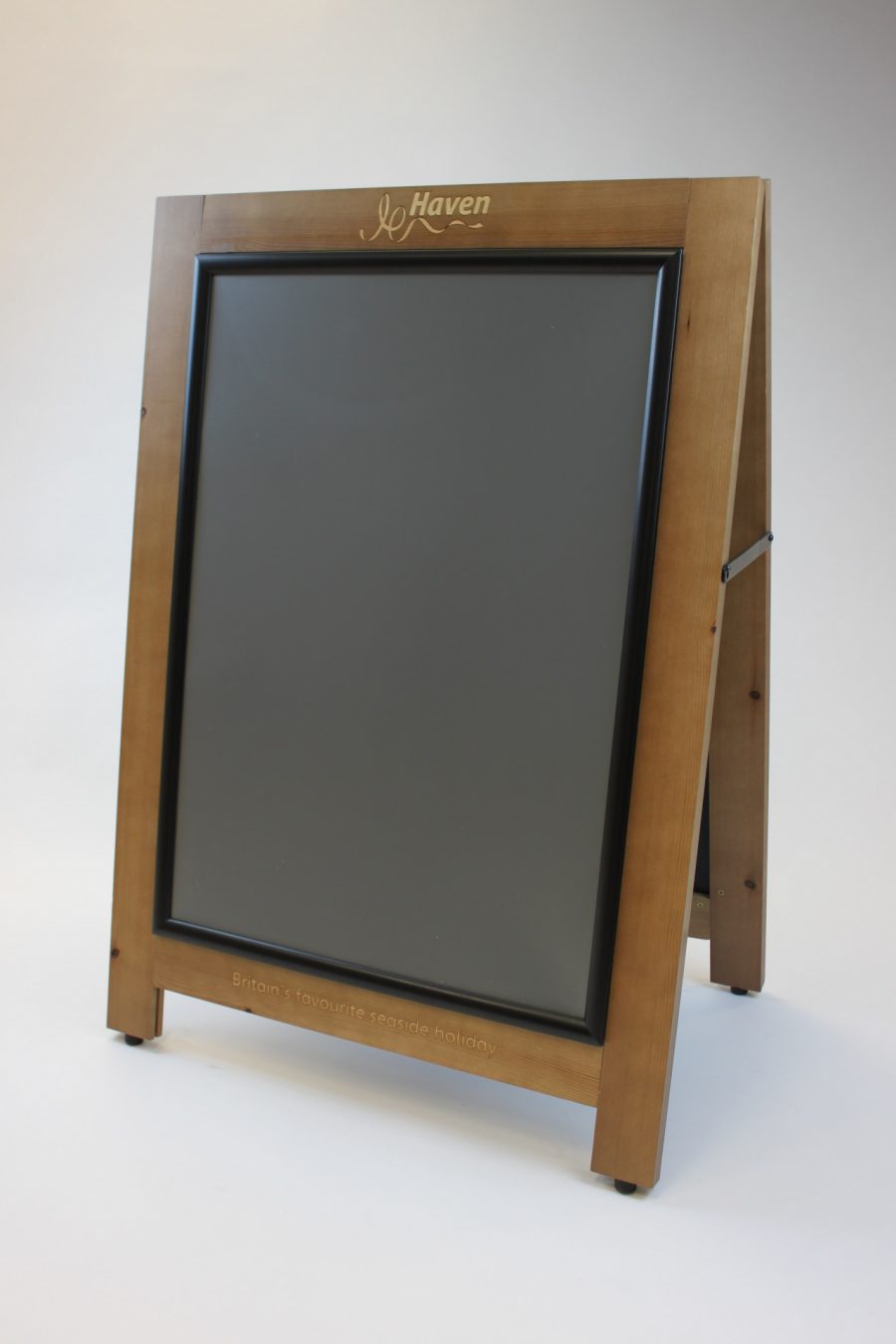 Emblem headed A-board with snap frames