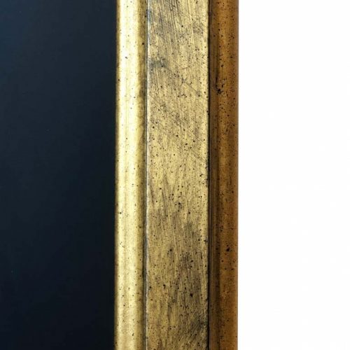 Framed chalkboard with gold frame