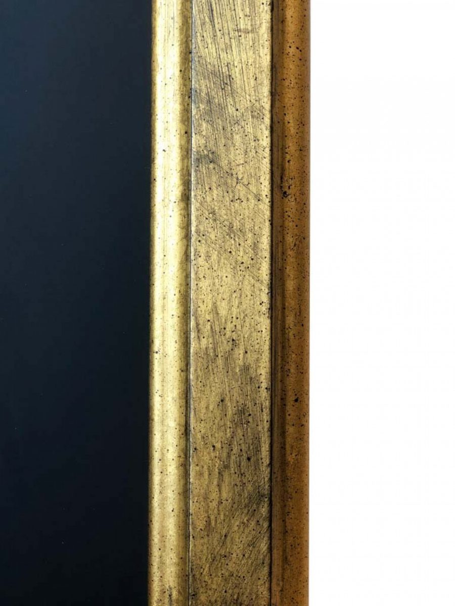 Framed chalkboard with gold frame