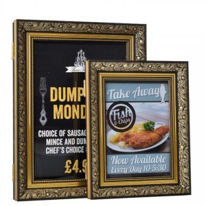 gold ornate poster frames