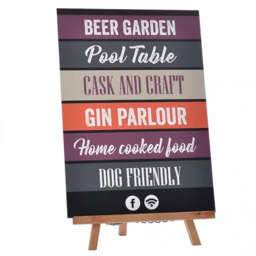 Hardwood easel with A2 chalkboard