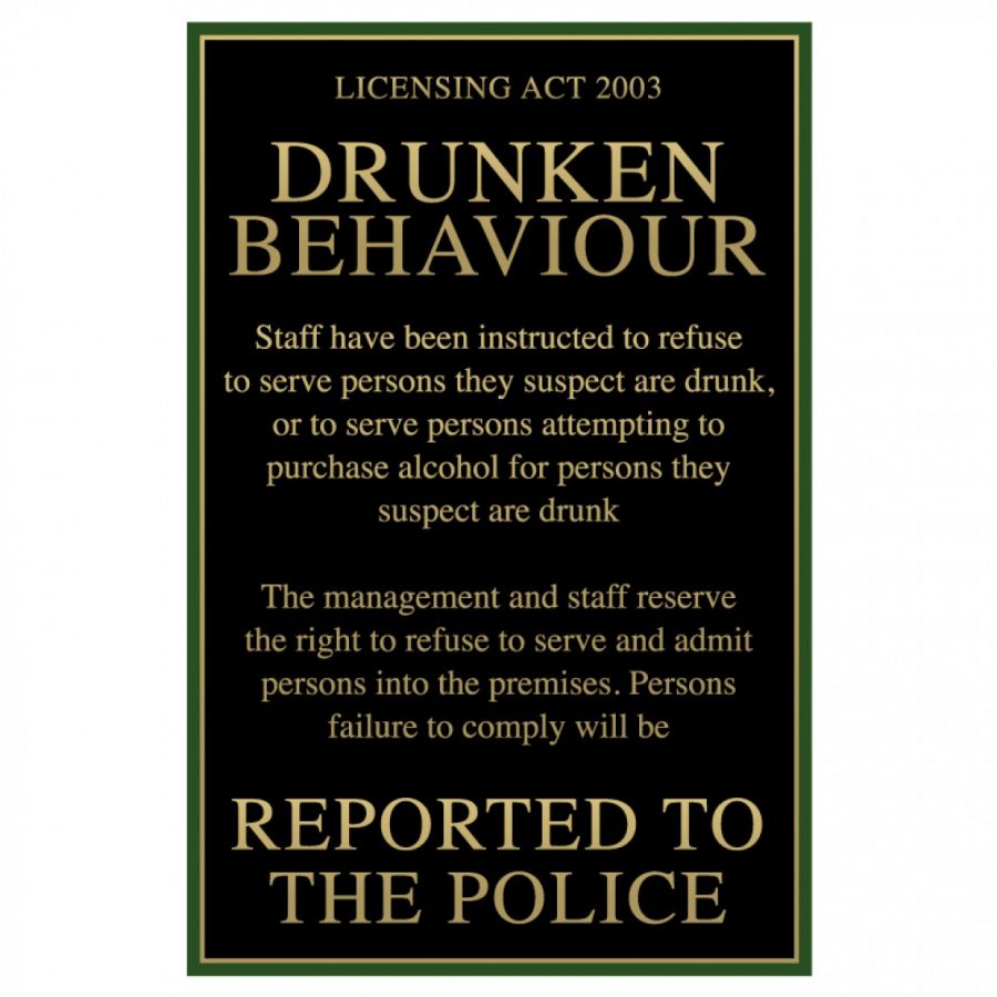 Legal pub signs