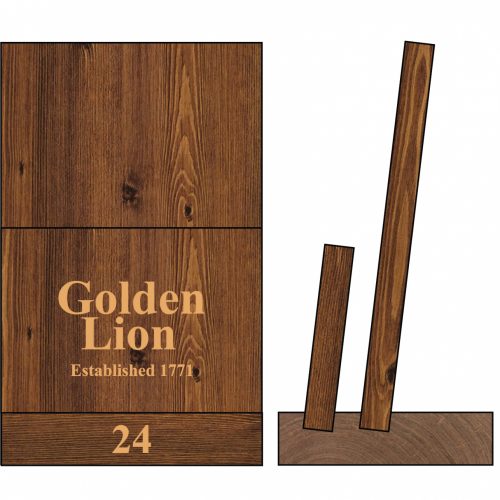 Menu holder plinth MH3