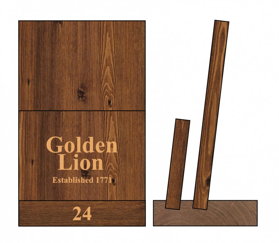 Menu holder plinth MH3