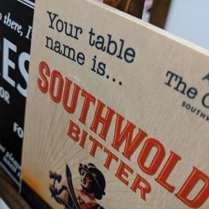 mini table talker for adnams by majisign mini table talker for adnams by majisign