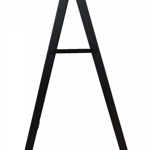 Narrow street pavement A-Board A-frame sandwich board side profile