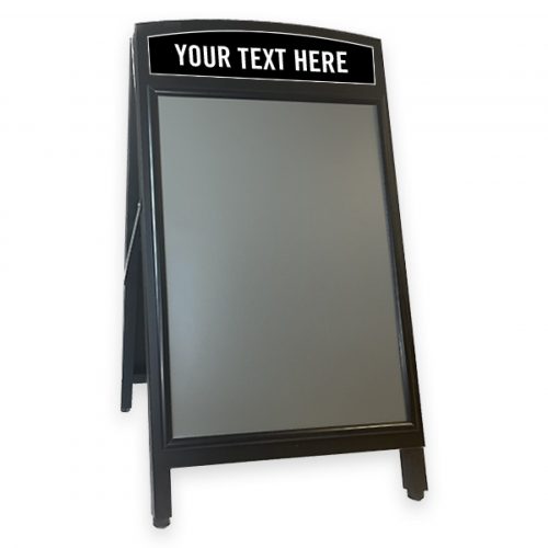 Wooden A-Board finished in black