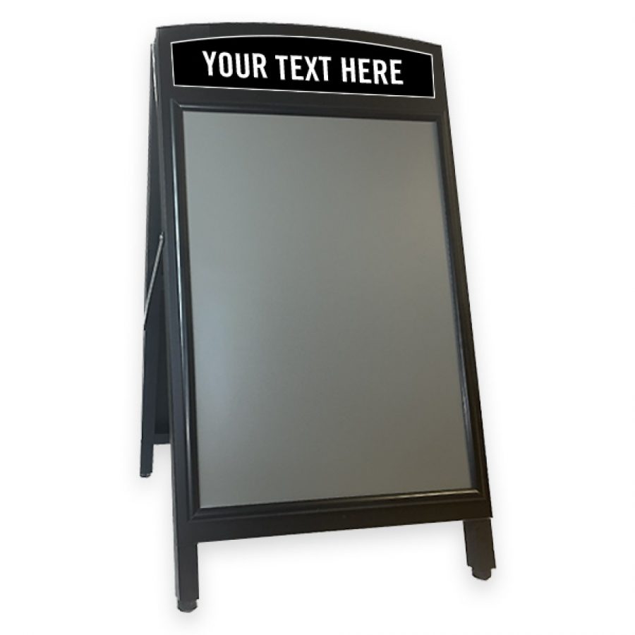 Wooden A-Board finished in black