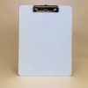 A wooden oak clipboard finished in white