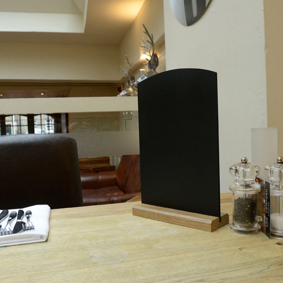 A tabletop table talker tombstone