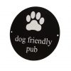 printed dog friendly sign
