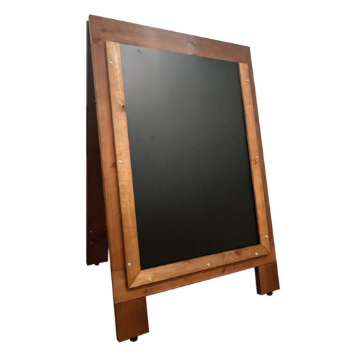 Rosewood coloured A-board