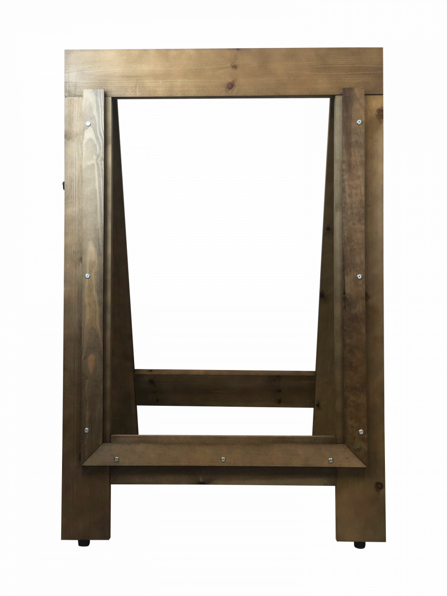 An A-frame for advertising board display
